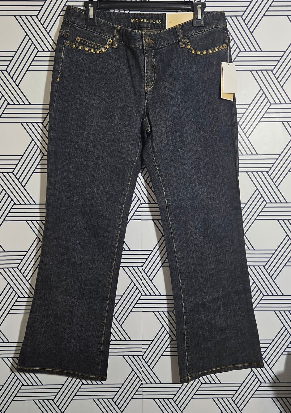 NWT Michael Kors Low Rise Bootcut Stretch Jeans size 10P
